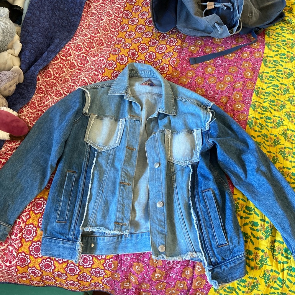 Boho patchwork denim jacket - Picture 4 of 4
